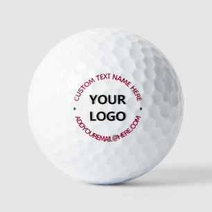 Benutzerdefinierte Logos und Text-Briefmarke Golfb Golfball