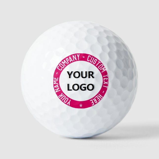 Benutzerdefinierte Logos und Text-Briefmarke Golfb Golfball (Vorderseite)