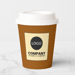 Benutzerdefinierte Logotassen Gebrandete Kaffeet Pappbecher
