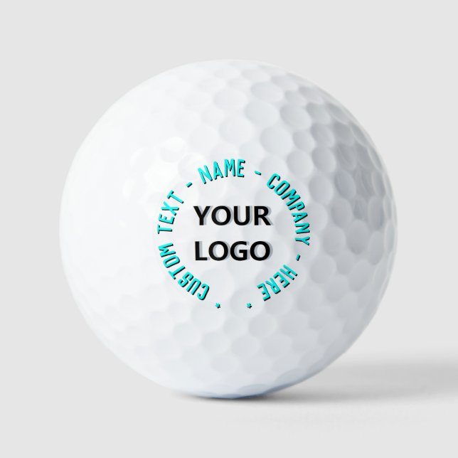 Benutzerdefinierte Logotext-Branding-Stempel Golfb Golfball (Vorderseite)
