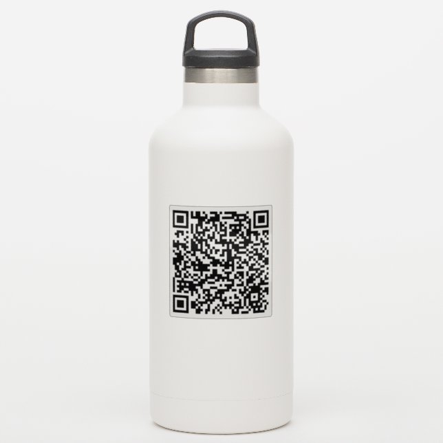 Benutzerdefinierte Löschen von Qr-Codeklebern Aufkleber (Wassserflasche)
