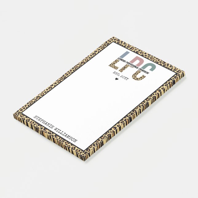 Benutzerdefinierte LPC lizenzierte Berufliche Coun Post-it Klebezettel (angewinkelt)