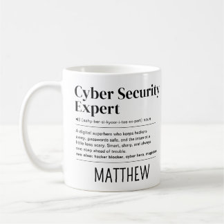 Benutzerdefinierte lustige Cyber-Sicherheitsexpert Kaffeetasse
