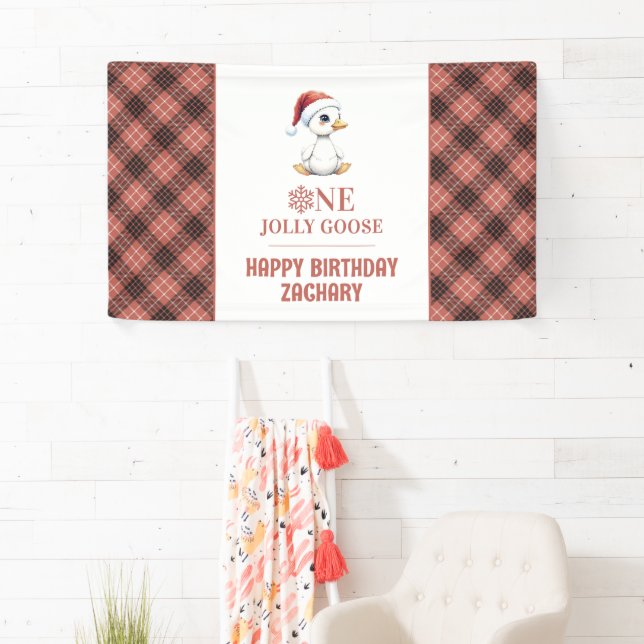 Benutzerdefinierte lustige Gans Dezember Erster Ge Banner (Insitu)