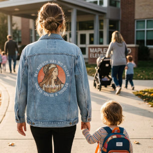 Benutzerdefinierte lustige Geschenke für vielbesch Jeansjacke