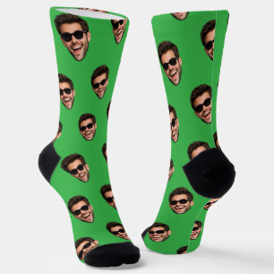 Benutzerdefinierte lustige Gesichtsfoto-Socken mit Socken