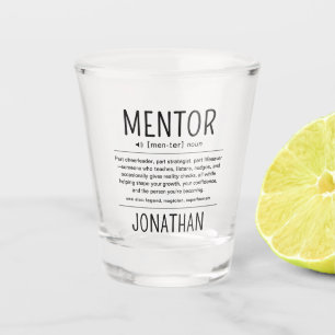 Benutzerdefinierte lustige Mentor Coach Berater W Schnapsglas