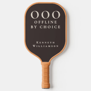 Benutzerdefinierte lustige Retro-Braun-Beige-OOO-M Pickleball Schläger