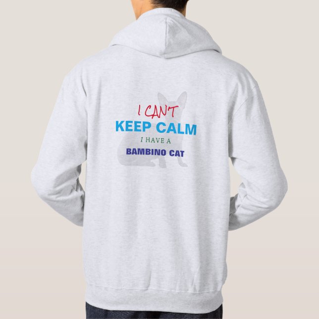 Benutzerdefinierte Lustige Sprüche können die Calm Hoodie (Rückseite)