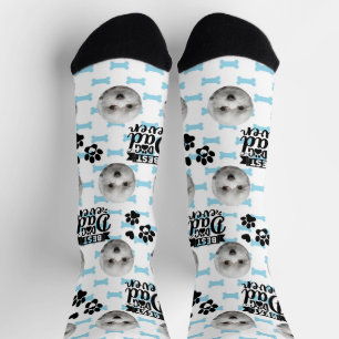 Benutzerdefinierte malteser Vatertag-Socken Socken