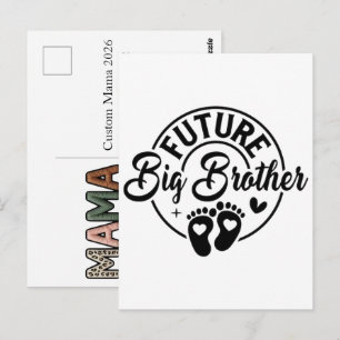 Benutzerdefinierte Mama 2026 Falsche Babyfüße Ande Postkarte