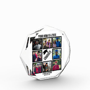 Benutzerdefinierte Mama der Abschluss-FotoCollage Fotoblock