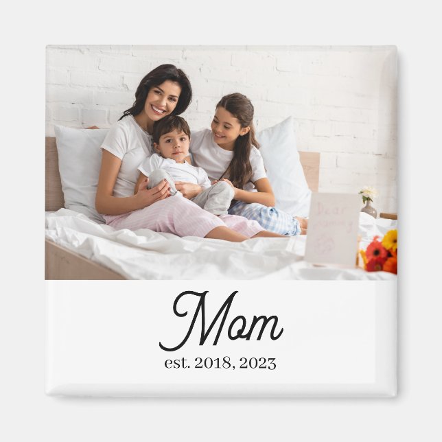 Benutzerdefinierte Mama Etabliert Magnet (Vorne)