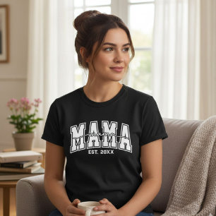 Benutzerdefinierte Mama Gegr. Jahr Personalisierte T-Shirt