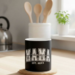 Benutzerdefinierte Mama Gründungjahr Personalisier Kaffeetasse