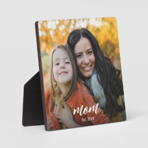 Benutzerdefinierte Mama hat modernes Skript-Foto e Fotoplatte