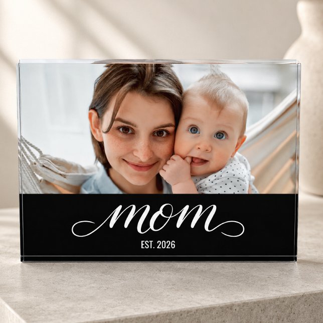 Benutzerdefinierte Mama hat modernes Skriptfoto ei Fotoblock (Von Creator hochgeladen)
