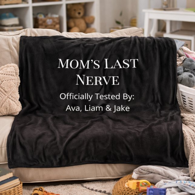 Benutzerdefinierte Mama Letzte Nerven Fleece Schwa (Von Creator hochgeladen)