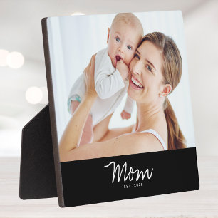 Benutzerdefinierte Mama Modernes Skript eingericht Fotoplatte