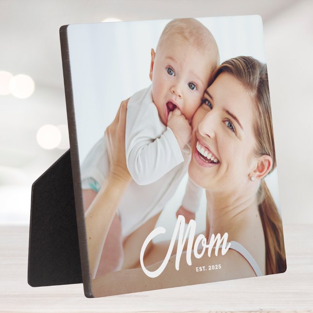Benutzerdefinierte Mama Modernes Skript eingericht Fotoplatte (Von Creator hochgeladen)