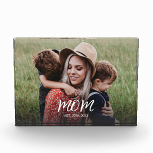 Benutzerdefinierte Mama Modernes Skript-Foto einge Fotoblock