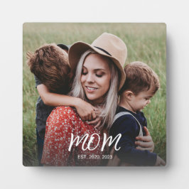 Benutzerdefinierte Mama Modernes Skript-Foto einge Fotoplatte