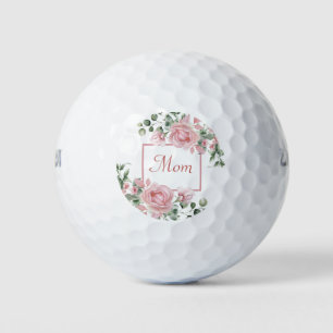 Benutzerdefinierte Mama Rosa Rosen Floral Golfball
