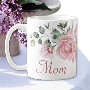 Benutzerdefinierte Mama Rosen Rosen Personalisiert Kaffeetasse
