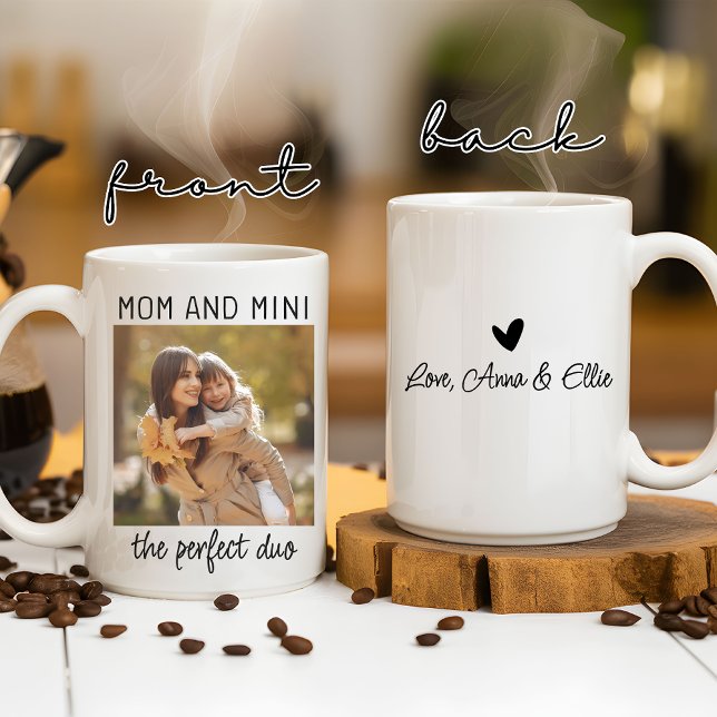 Benutzerdefinierte Mama und Mini-Tasse, Geburtstag Kaffeetasse (motherhood gift, mom and daughter mug, mama mug, mother’s day mug, birthday mug, Christmas gift mug)