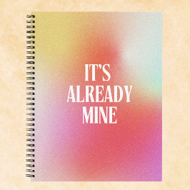 Benutzerdefinierte Manifestation Gradient Aura Notizbuch