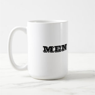 Benutzerdefinierte Männer Schwarze Farbe Text Gedr Kaffeetasse