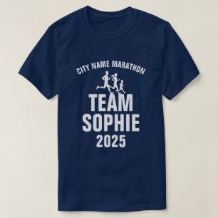 Benutzerdefinierte Marathon-Support-Crew, Familie T-Shirt