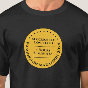 Benutzerdefinierte Marathonläufer-Finisher-Medaill T-Shirt
