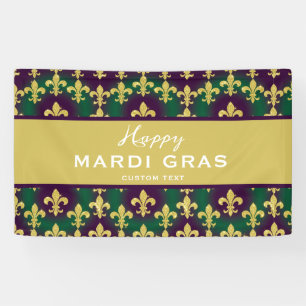 Benutzerdefinierte Mardi Gras Farben Banner