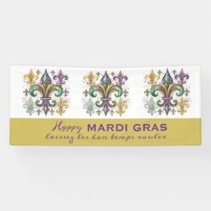 Benutzerdefinierte Mardi-Gras-Farben Banner