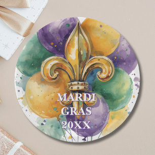 Benutzerdefinierte Mardi Gras Farben Pappteller