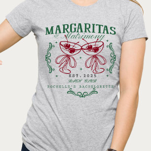 Benutzerdefinierte Margaritas und Matrimony Jungge T-Shirt