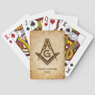 Benutzerdefinierte Masonic Playing Cards   Freemas Spielkarten