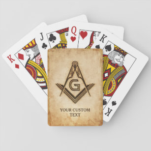 Benutzerdefinierte Masonic Playing Cards   Freemas Spielkarten