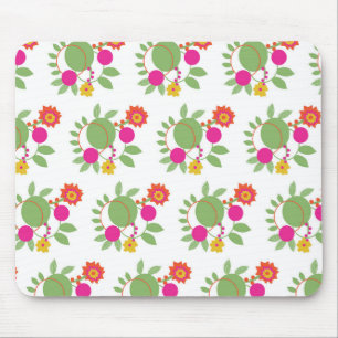 Benutzerdefinierte Maus Hippie Blumen Garten Mousepad