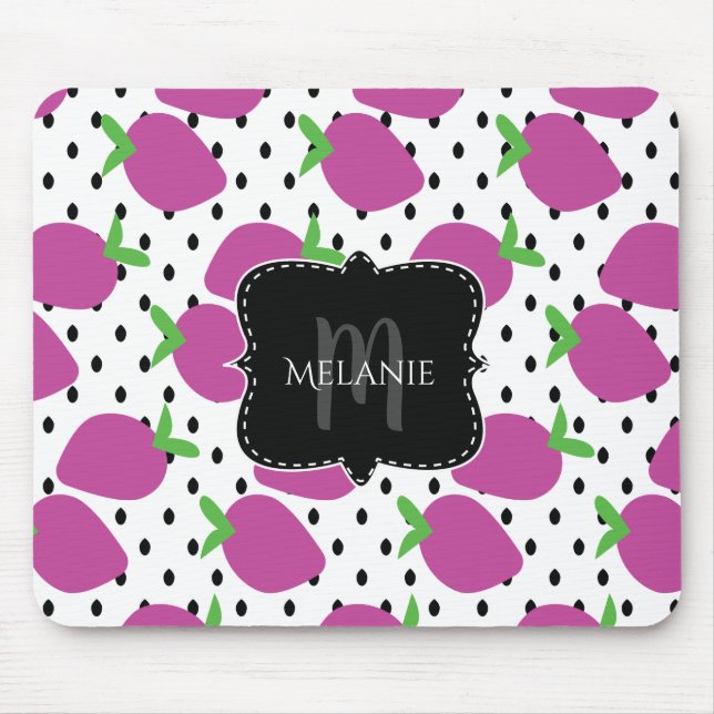 Benutzerdefinierte Maus Pad Abstrakte Erdbeeren Sa Mousepad (Vorne)