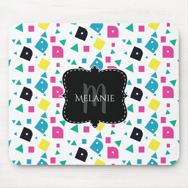 Benutzerdefinierte Maus Pad Geometric Dice Colorfu Mousepad (Vorne)