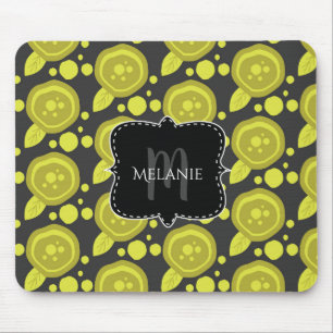 Benutzerdefinierte Mauspad Mohn Blumen Rosen Punkt