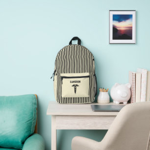 Benutzerdefinierte medizinische Symbolcreme und Re Bedruckter Rucksack