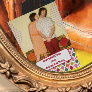 Benutzerdefinierte Meldung für das Foto "quadratis Feiertagskarte