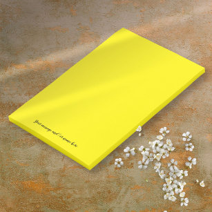 Benutzerdefinierte Meldung Vibranly Bright Yellow Post-it Klebezettel