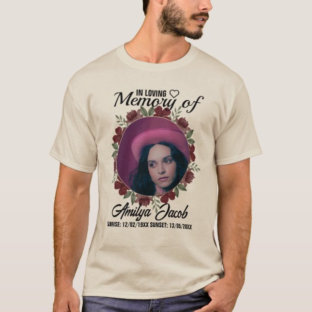 Benutzerdefinierte Memorial-Erholung im T - Shirt  (Vorderseite)