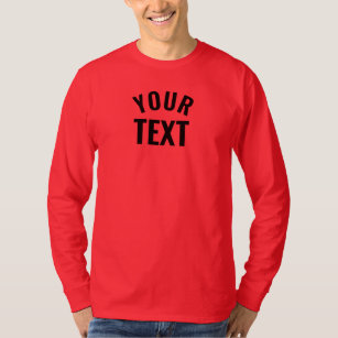 Benutzerdefinierte Mens lange schlucken tiefe rote T-Shirt