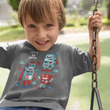 Benutzerdefinierte Message Retro Roboter und Hex N