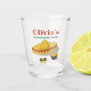 Benutzerdefinierte mexikanische Fiesta-Junggeselli Schnapsglas
